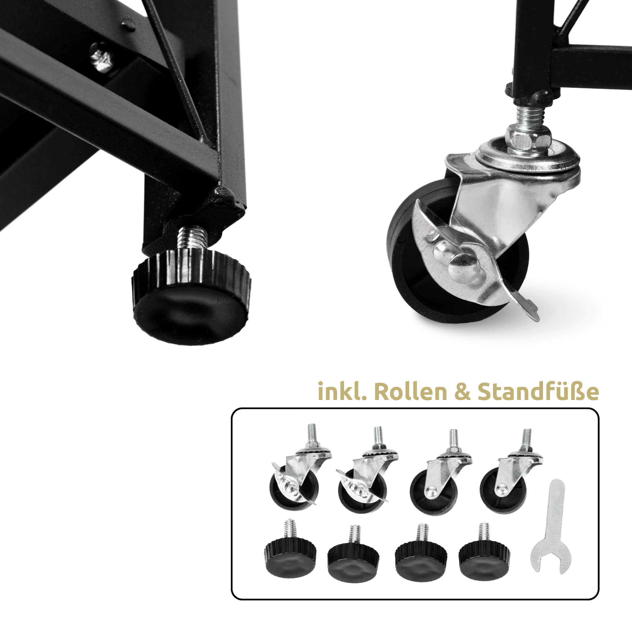 Klappbares Regal mit 4 Etagen 72x34x127 cm