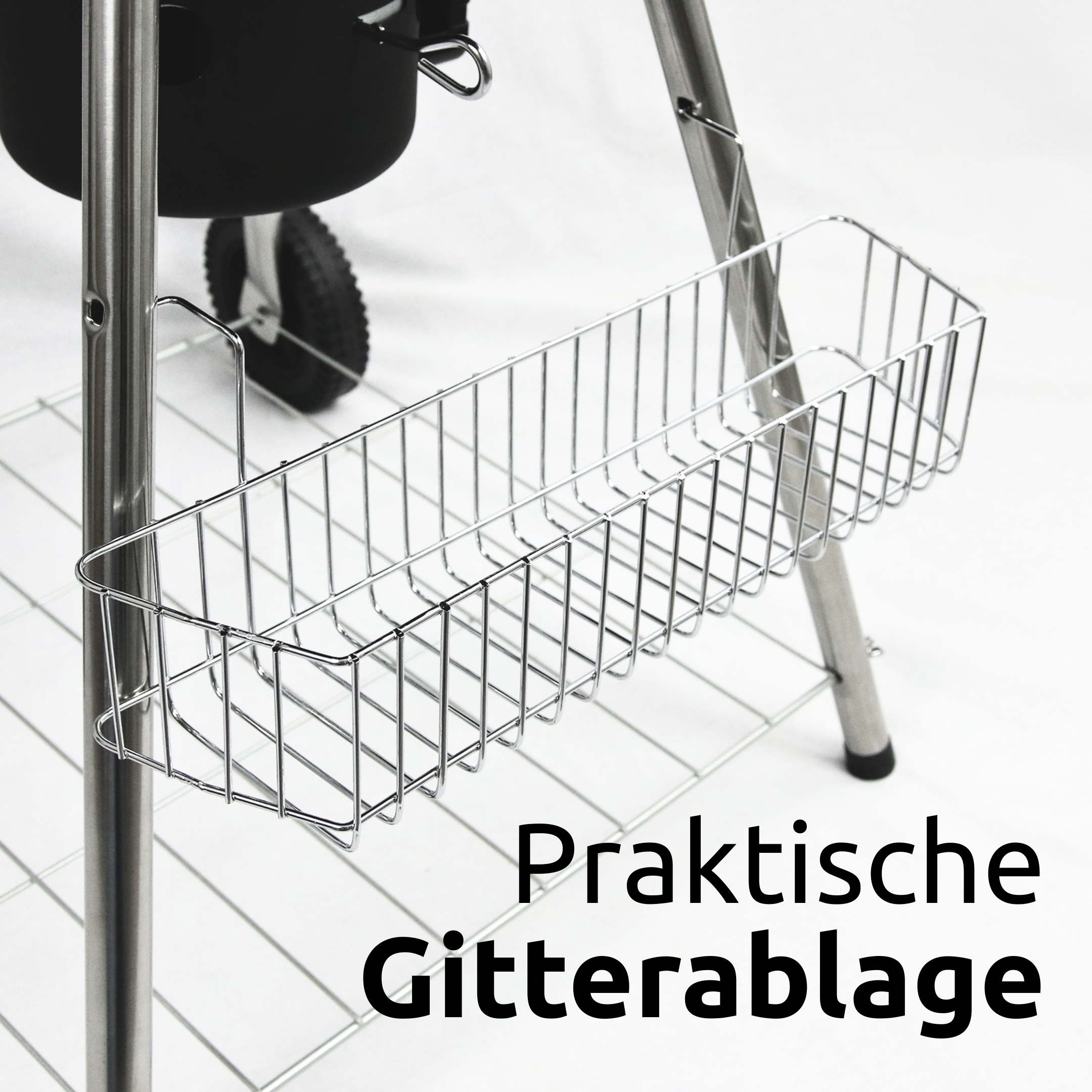BBQ Kugelgrill mit Ablage und Handschuhen