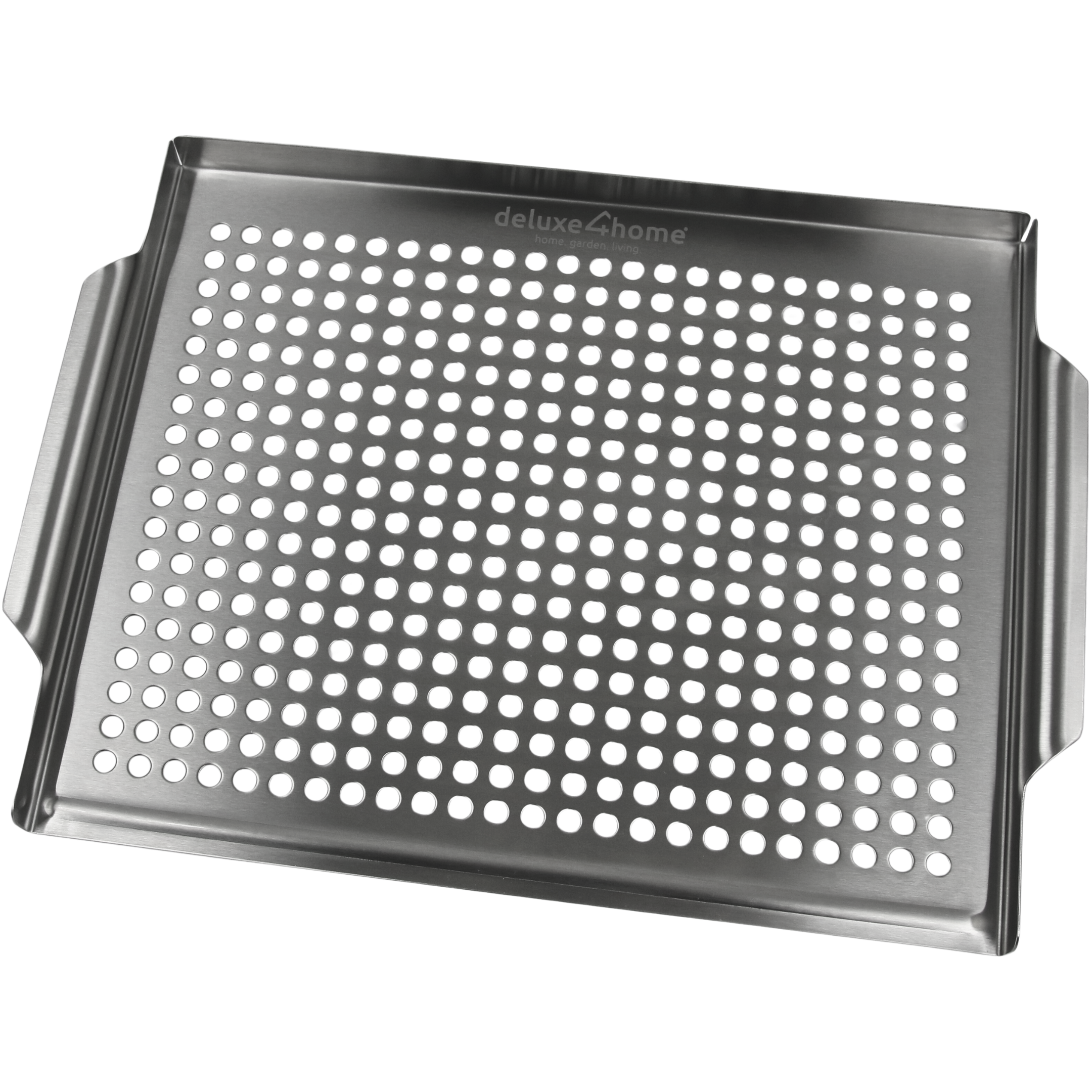Grillschale Edelstahl 40x30 cm I geeignet für alle Grillarten, Spülmaschinengeeignet