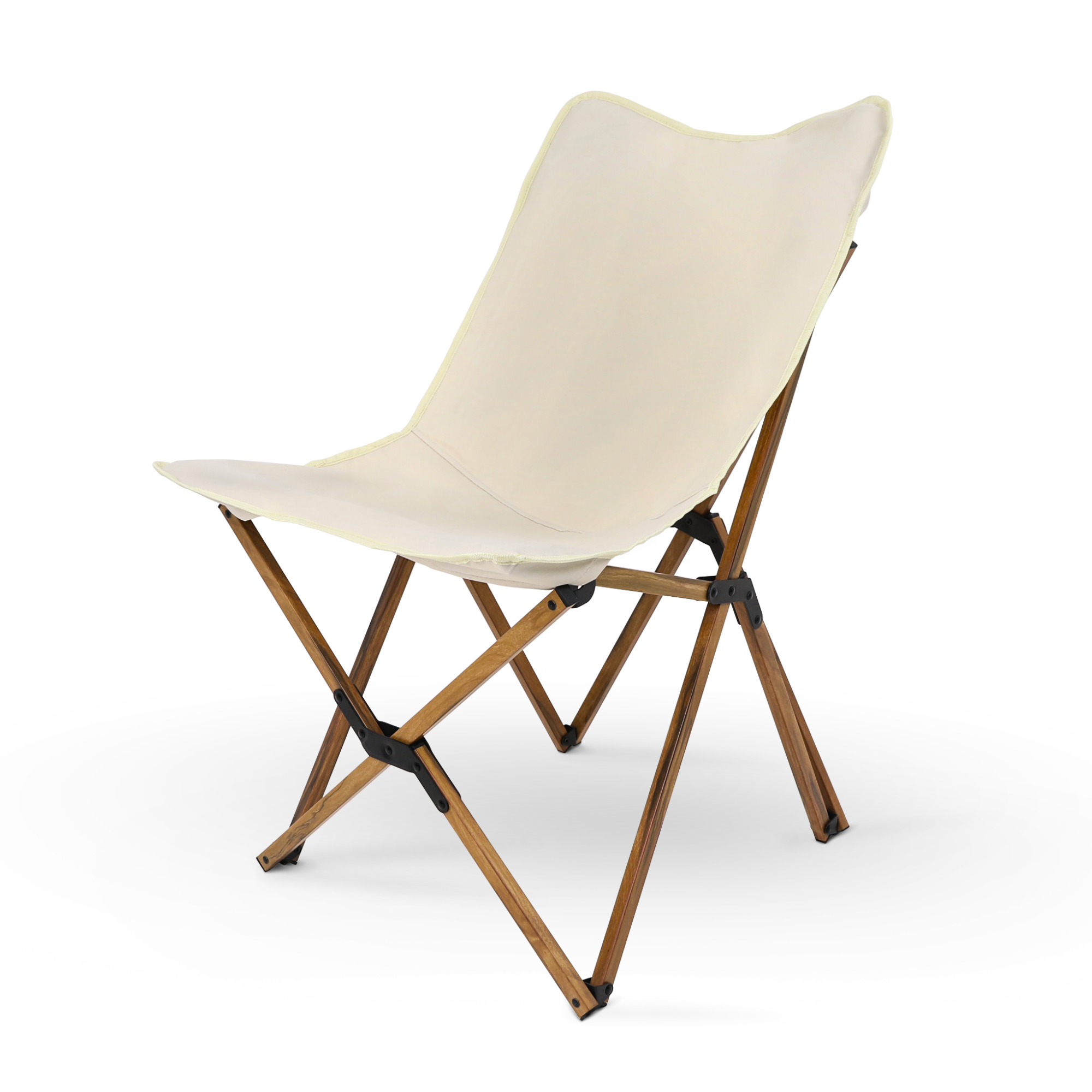 Campingstuhl Faltbar Creme