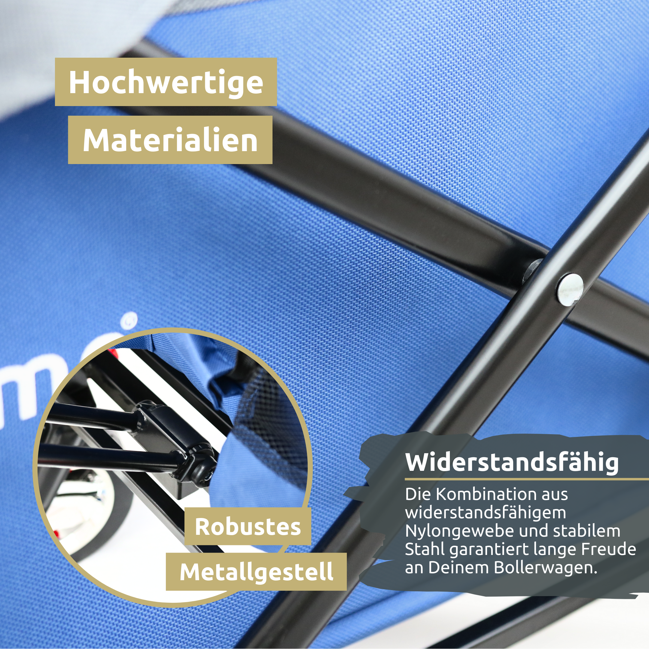 Bollerwagen | Transportwagen faltbar mit Dach