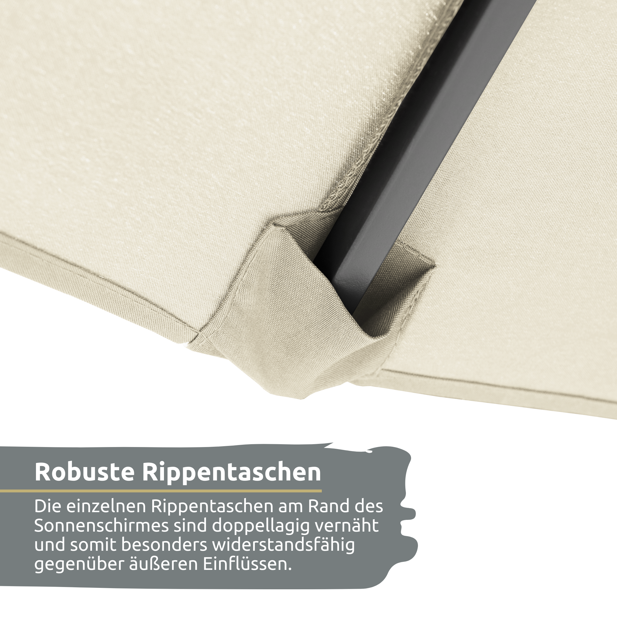 Sonnenschirm Ampelschirm mit Ständer ⌀ 270cm