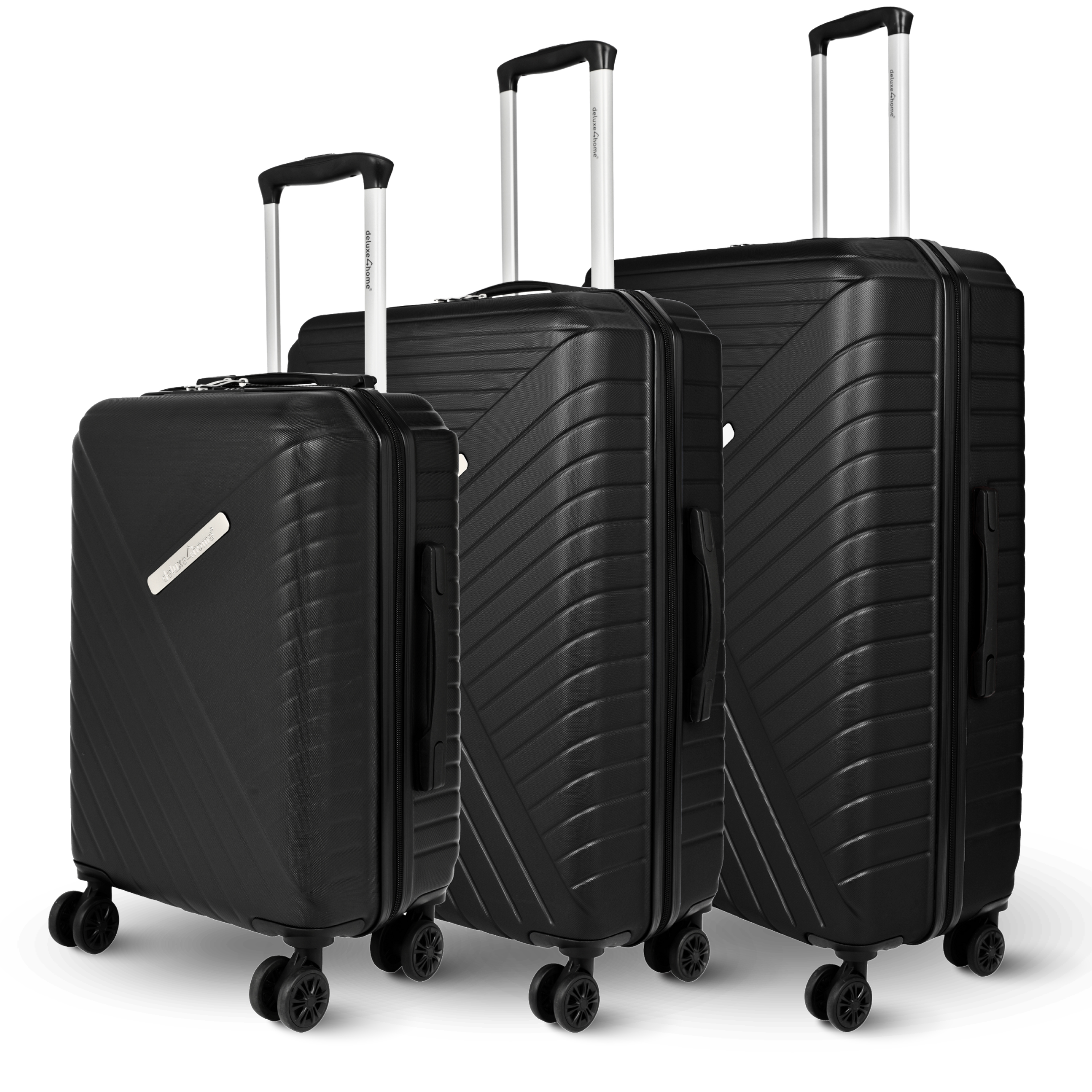 3 tlg. Hartschalenkofferset mit Schloss ABS