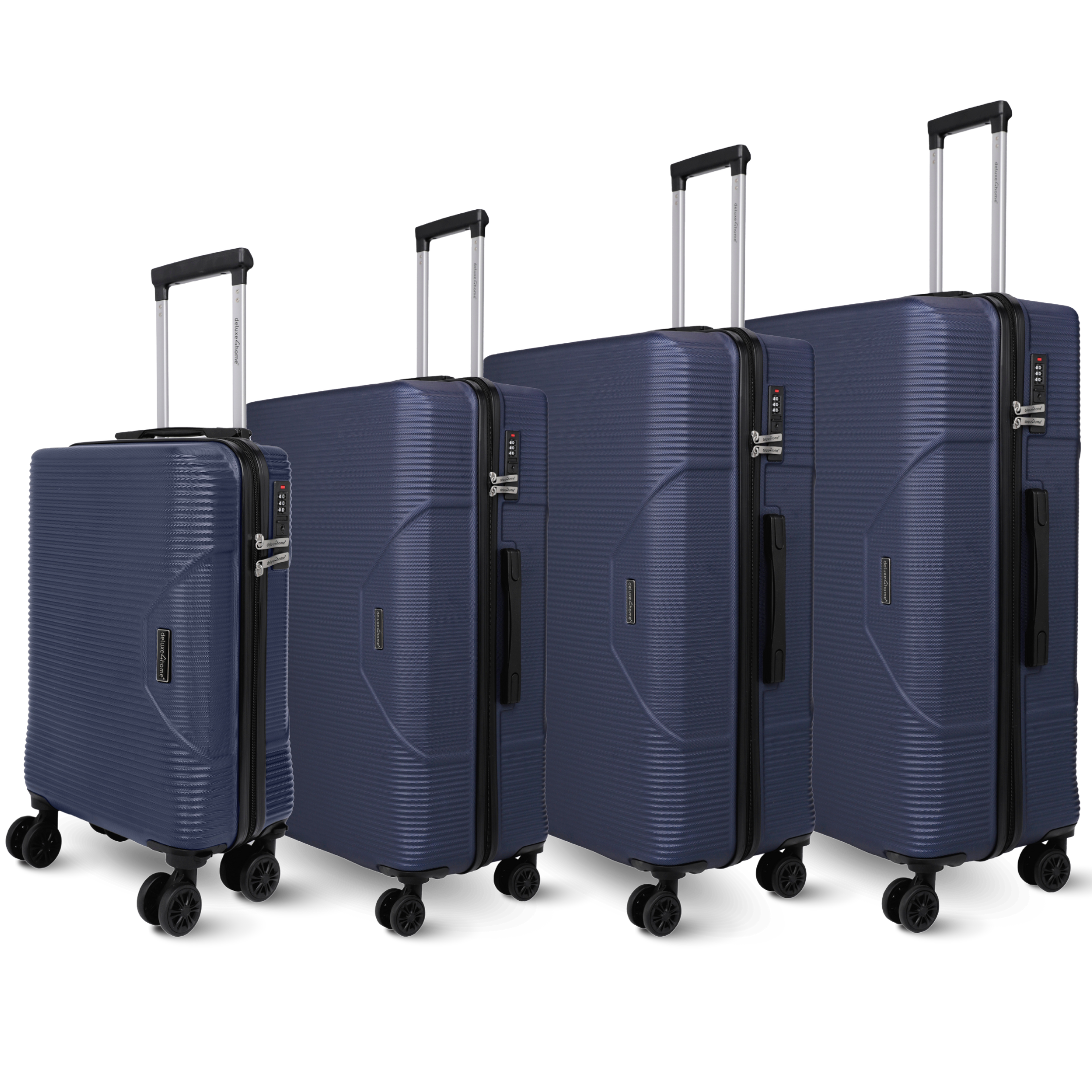 4-teiliges Hartschalenkofferset mit Schloss