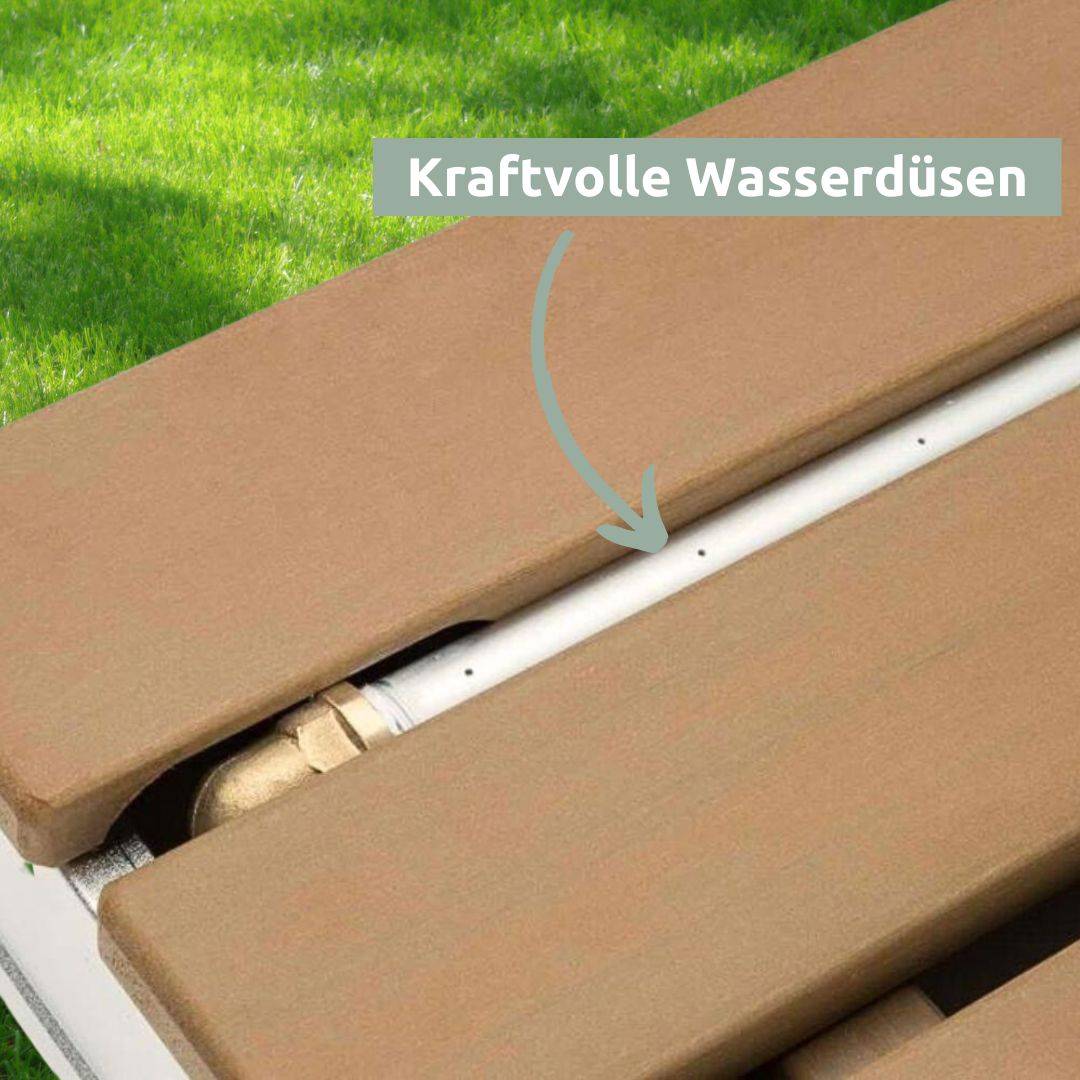 Bodendusche für Pool, Garten und Camping - Gartendusche mit Zubehör