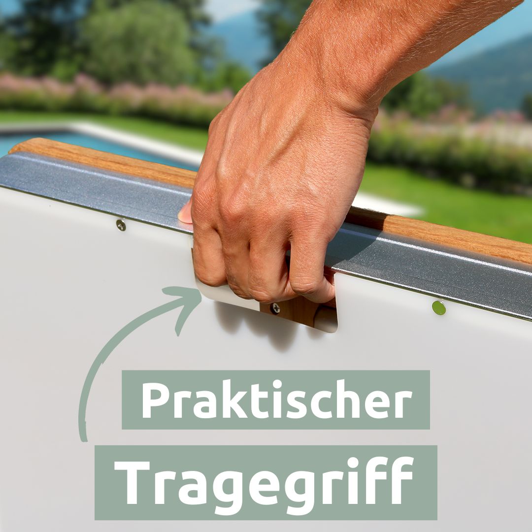 Bodendusche für Pool, Garten und Camping - Gartendusche mit Zubehör