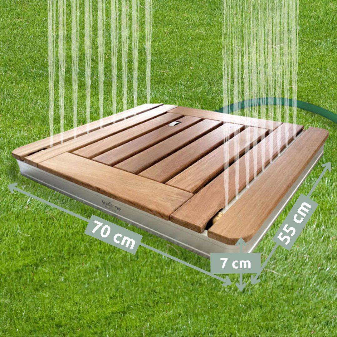 Bodendusche für Pool, Garten und Camping - Gartendusche mit Zubehör