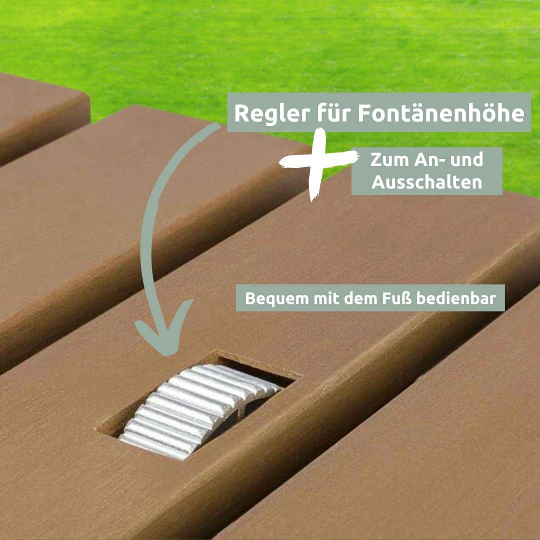 Bodendusche für Pool, Garten und Camping - Gartendusche mit Zubehör