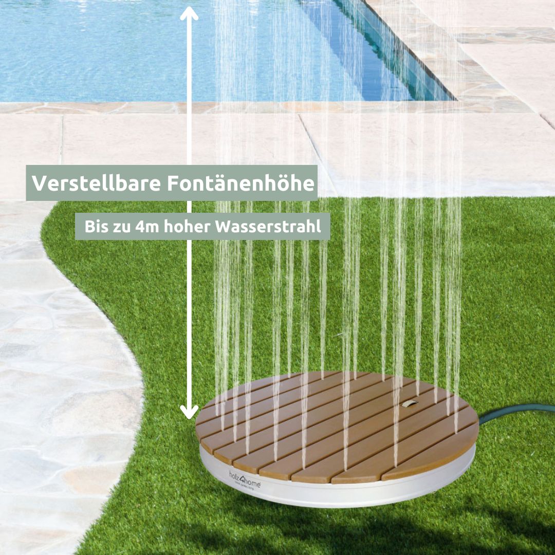 Bodendusche für Pool, Garten und Camping - Gartendusche mit Zubehör