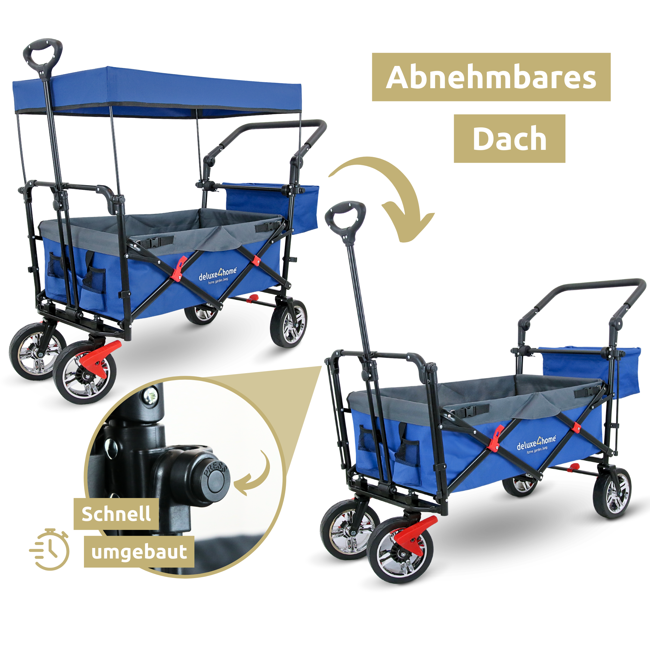 Das Abnehmbare Dach bietet viel Flexibilität