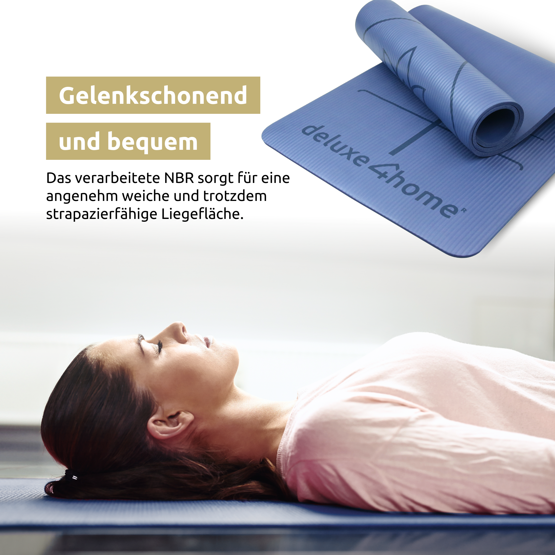 Yogamatte Phthalatfrei Gymnastikmatte rutschfest I mit Tragegurt